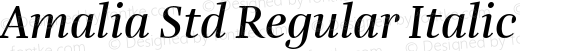 Amalia Std Regular Italic