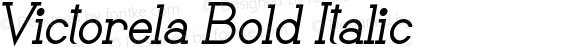 Victorela Bold Italic