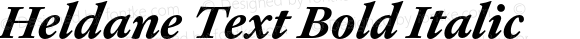 Heldane Text Bold Italic