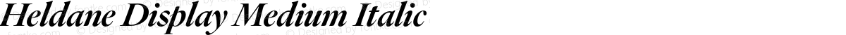 Heldane Display Medium Italic