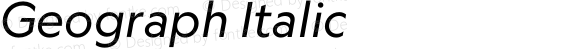 Geograph Italic