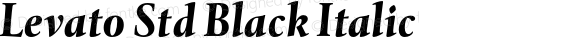 Levato Std Black Italic