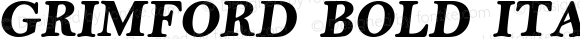 GRIMFORD Bold Italic