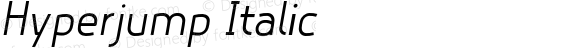 Hyperjump Italic