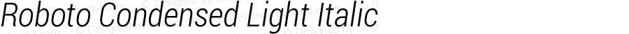 Roboto Condensed Light Italic