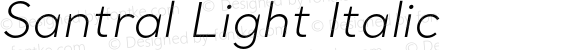 Santral-LightItalic