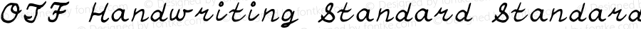 OTF Handwriting Standard Standard Version 2