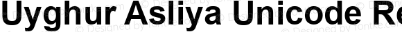 Uyghur Asliya Unicode Regular