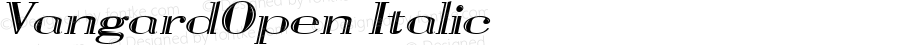 VangardOpen Italic