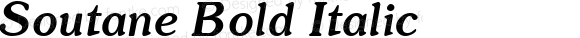 Soutane Bold Italic