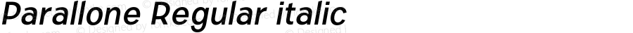 Parallone Regular italic