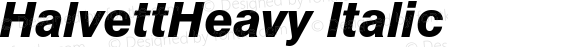 HalvettHeavy Italic Altsys Fontographer 4.0.4ß6 12/18/96