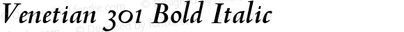 Venetian 301 Bold Italic