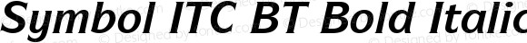 Symbol ITC Bold Italic BT