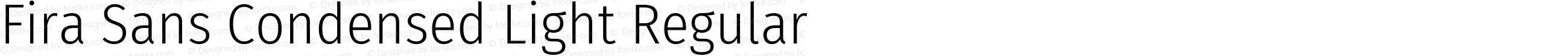 Fira Sans Condensed Light Regular