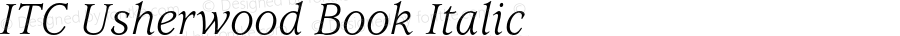 ITC Usherwood Book Italic