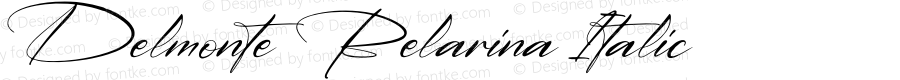 Delmonte Belarina Italic