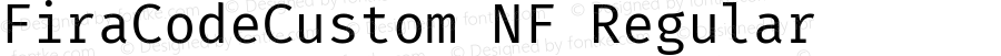 Fira Code Custom Regular Nerd Font Complete Windows Compatible