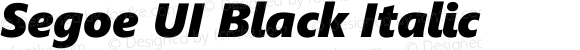 Segoe UI Black Italic