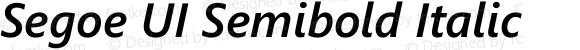 Segoe UI Semibold Italic