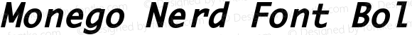 Monego Nerd Font Bold Italic