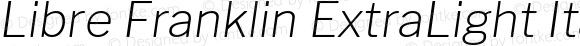 Libre Franklin ExtraLight Italic