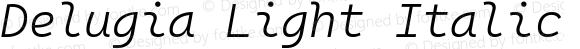 Delugia Light Italic