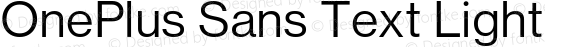 OnePlus Sans Text Light
