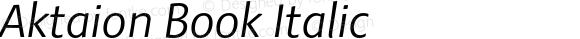 Aktaion Book Italic