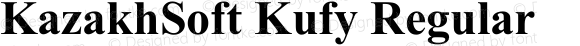 KazakhSoft Kufy Regular Version 1.00