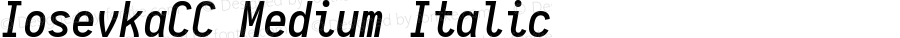 IosevkaCC Medium Italic