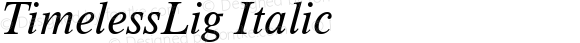 TimelessLig Italic