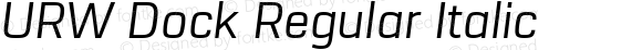 URW Dock Regular Italic