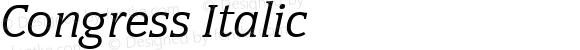 Congress Italic