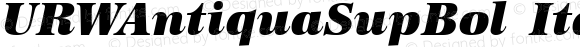 URWAntiquaSupBol Italic