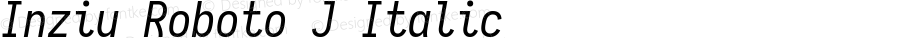 Inziu Roboto J Italic