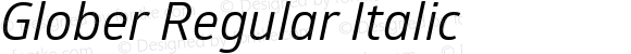 Glober Regular Italic