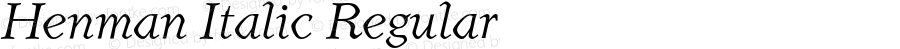 Henman Italic