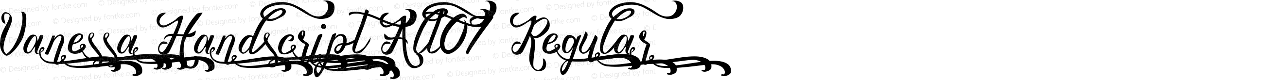 Vanessa Handscript Alt07 Regular