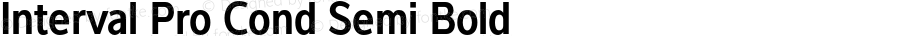 Interval Pro Semi Bold Cond