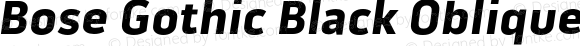 Bose Gothic Black Oblique