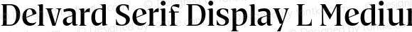 Delvard Serif Display L Medium