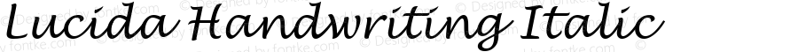 Lucida Handwriting Italic