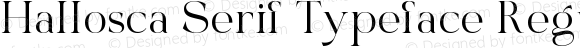 Hallosca Serif Typeface Regular