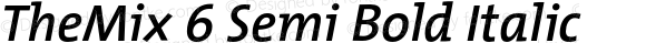 TheMix 6 Semi Bold Italic 1.0