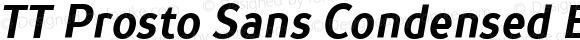 TT Prosto Sans Condensed Bold Italic