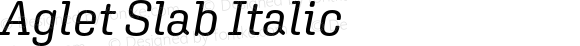 AgletSlab-Italic