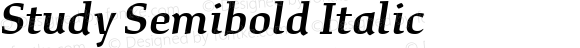 Study Semibold Italic