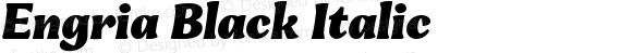 Engria Black Italic