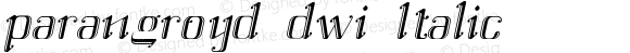 parangroyd dwi Italic